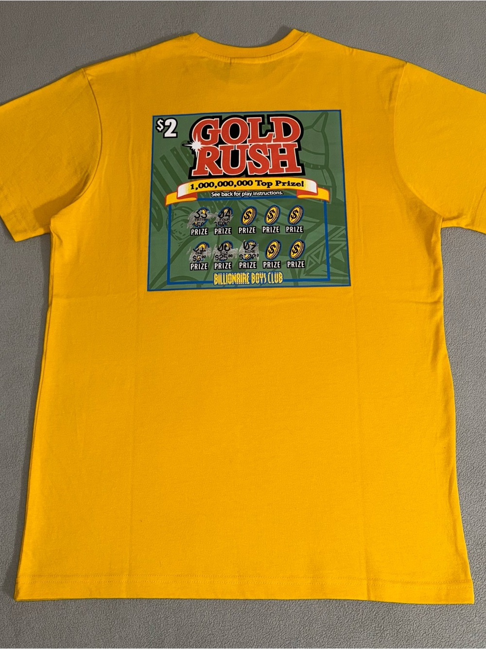 Billionaire Boys Club BBC Lottery Scratch Off T-shirt Size M Streetwear Skater